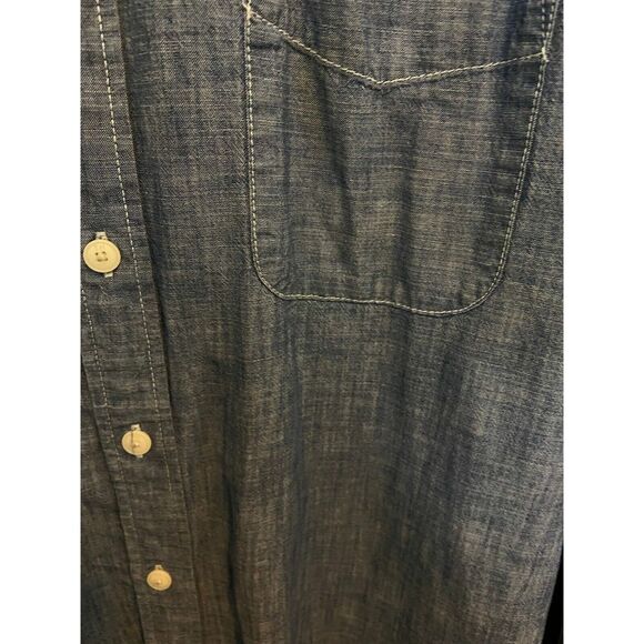 #3727 Tommy Hilfiger Blue button down mens shirt size XL - Picture 8 of 10